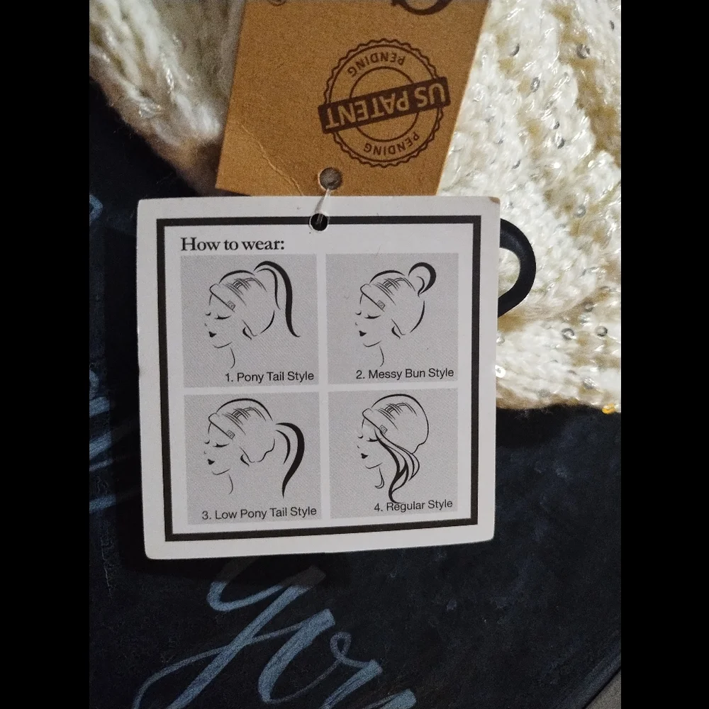 C. C. Messy Bun Beanie Tail
